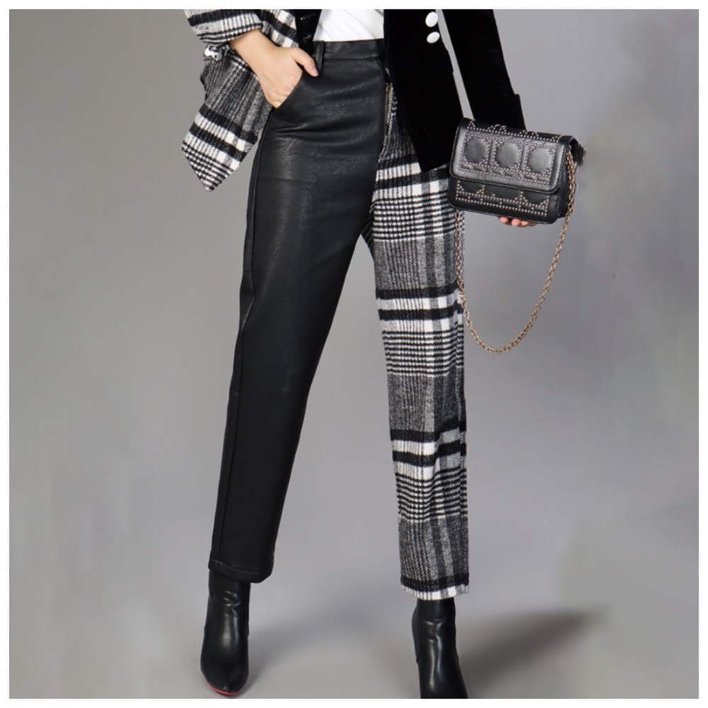 Annla Cashmere Vegan Leather Pants - Picture 2 of 10